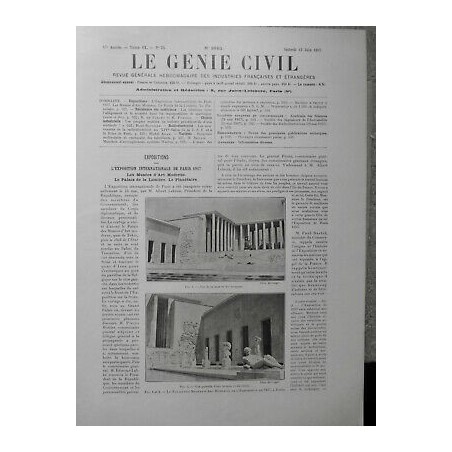 1937 GC EXPOSITION INTERNATONALE PARIS MUSEE ART MODERNE PALAIS LUMIERE PLANETAI