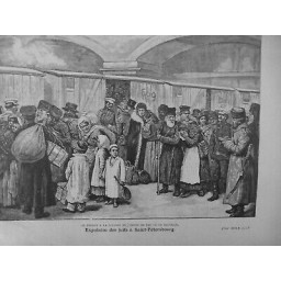 1891 MONDE JUIF RUSSE EXPULSION JUIFS SAINT PETERSBOURG