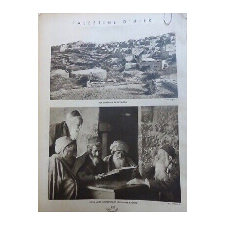 1934 MV PALESTINE BETHLEEM JUIFS LIVRES SACRES