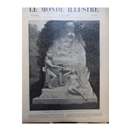 1906 MI FREDERIC CHOPIN MONUMENT SCULPTEUR FROMENT MEURICE PARC MONCEAU