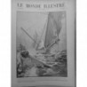 1905 CÔTRE COURSE MARITIME FRANCAISE SPINNAKER