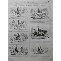 1874 VP FEMME AMAZONE EQUITATION CHEVAL LECON GALOP MONTURE VITESSE CRAVACHE