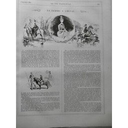 1874 VP FEMME AMAZONE EQUITATION CHEVAL LECON FILLETTE ECURIE SAUT OBSTACLE