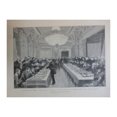 1891 MI ECHECS CERCLE COMPETITION PARTIES JEU ROSENTHAL