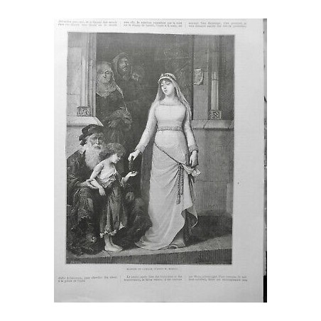 1879 IE FEMME PERSONNALITE BLANCHE DE CASTILLE REINE LOUIS VIII AMOUR CHARITÉ