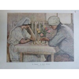 1918 I ECHECS PARTIE HOPITAL PASTEL BROCA