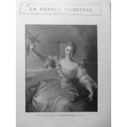 1913 FI FEMME PERSONNALITE MARQUISE D ANTIN ENFANT PORTRAIT PERRUCHE NATTIER