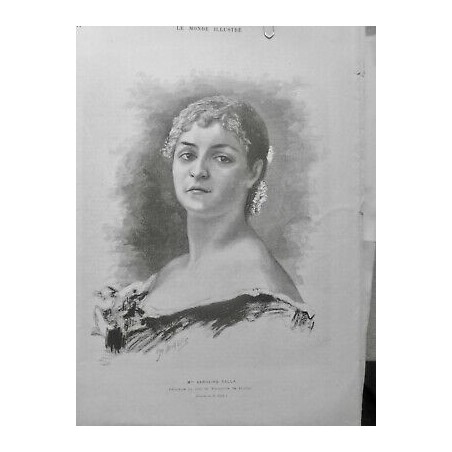 1882 MI FEMME PERSONNALITE MLLE CAROLINE SALLA CREATRICE RÔLE FRANCOISE RIMINI