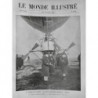 1906 MI BALLON DIRIGEABLE MILITAIRE PATRIE MOISSON NACELLE