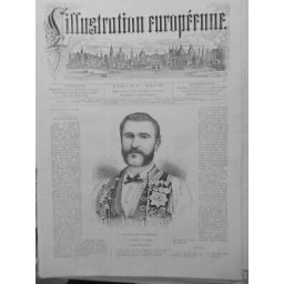 1876 PERSONNALITE PRINCE MONTENEGRINS UN SOLEIL COUCHANT D'APRES WITTKAMP