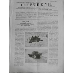 1926 GC TRAVAUX PUBLICS DENEIGEMENT ROUTE TRACTEUR CHASSE NEIGE ALPES