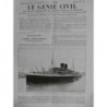 1926 GC CONSTRUCTION NAVALE PAQUEBOT EXPLORATEUR GRANDIDIER MESSAGERIE MARITIME