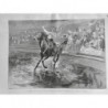 1897 MI CIRQUE TEXAS PISTE CHEVAUX PLONGEURS PANTOMIME NAUTIQUE PARYS