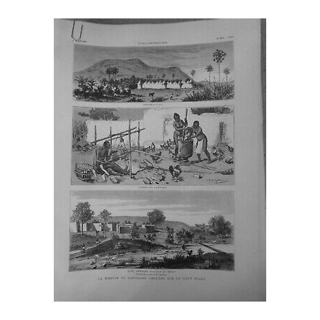 1881 GALLIENI MISSION NIGER TISSERAND BAMBARA MANAMBOUGOU KONI