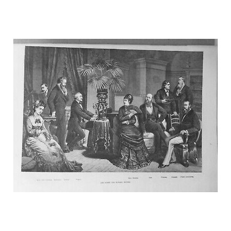 1876 IE PERSONNALITES SOIREE RICHARD WAGNER LILLI LEHMANN RICHTER BETZ WILHELMJ