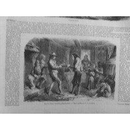 1855 I PAYSANS BRETONS GATEAU ROIS FEMMES ENFANT DESSIN RADIGUET