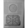 1867 MUSEE RETROSPECTIF PLAT GALLO- ROMAIN FAIENCE ROUEN DESSIN M.MONTALAN