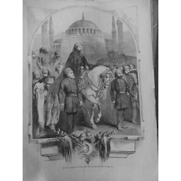 1858 EMPIRE OTTOMAN ABDUL MEDJID SORT MOSQUEE