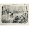 1868 UI LUTTE ARENE ATHLETIQUE HOMME MASQUÉ COMBAT MARSEILLE JEUNE DESSIN LIX