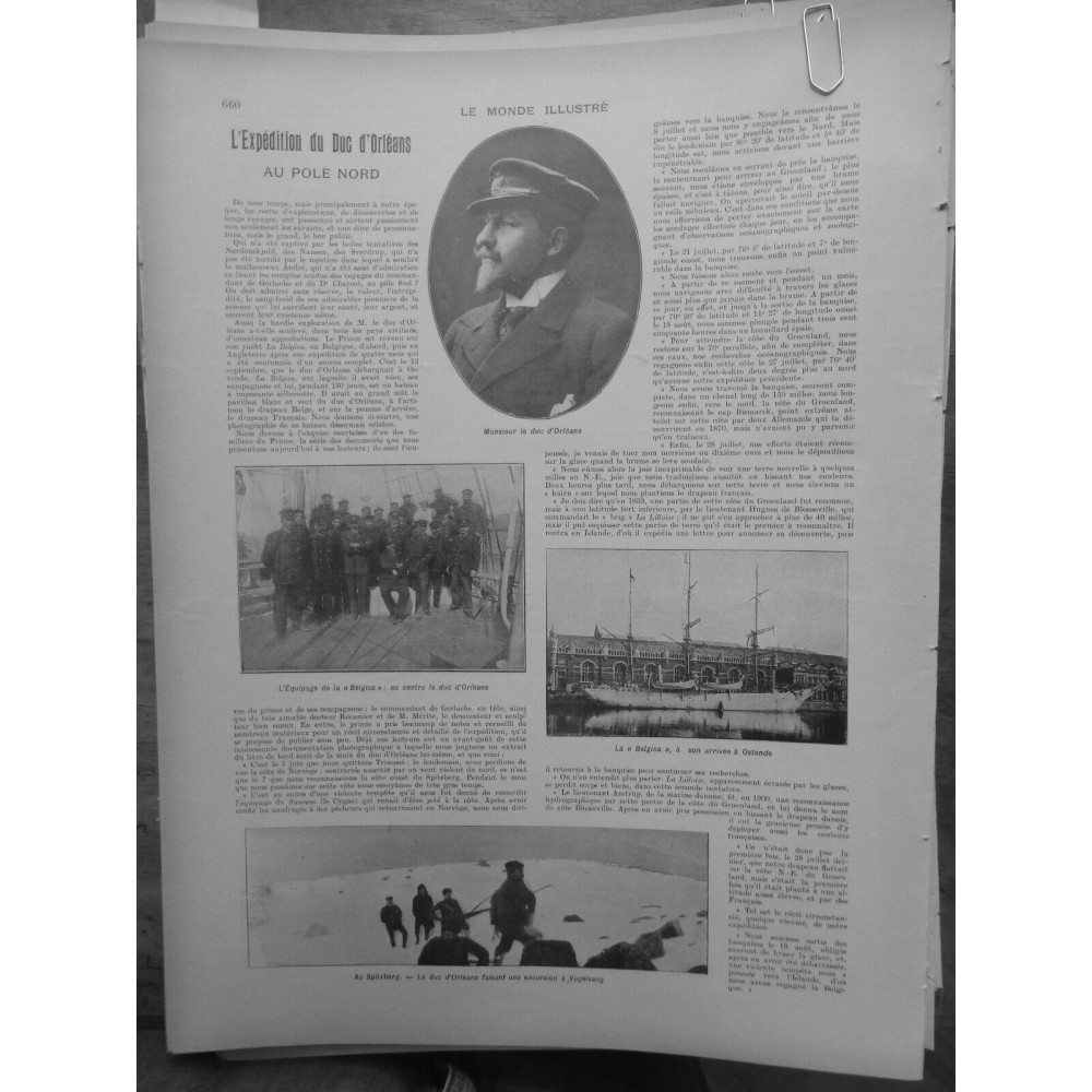 1905 EXPEDITION POLE NORD DUC D'ORLEANS EQUIPAGE