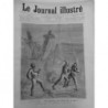 1877 THEATRE HISTORIQUE DRAME FOND MER ASSASSINAT DESSIN HENRI MEYER