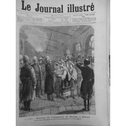 1877 GUERRE ARRIVEE EMPEREUR RUSSIE PLOESTI DESSIN HENRI MEYER