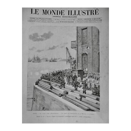 1894 MI BRESIL GUERRE CIVILE RIO JANEIRO COMBAT FORTIFICATION MORTENA GAMBOA