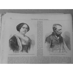 1856 I MME ALLAN COMEDIE FRANCAISE ARTISTE ELSCHOECHT SCULPTEUR