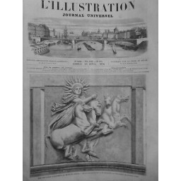 1874 MUSEE LOUVRE NOUVELLES ACQUISITIONS METOPE GRECQUE SCHILIEMANN PLACE TROIE