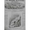 1867 MI NAPOLEON 1ER MOURANT STATUE MARBRE VELA EXPOSITION