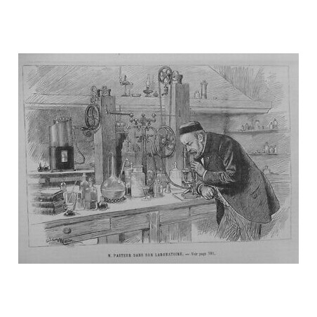 1885 UI PASTEUR LABORATOIRE EXPERIENCE SCIENTIFIQUE