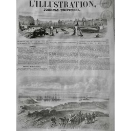 1854 I SEBASTOPOL CRIMEE RUSSIE TURQUIE UKRAINE RADE FLOTTE BATAILLON