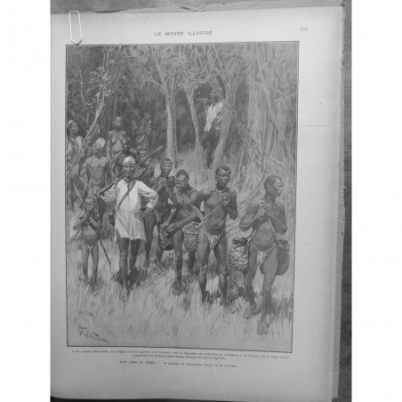 1905 CONGO PORTAGE CAOUTCHOUC FACTORERIE REDEVANCE