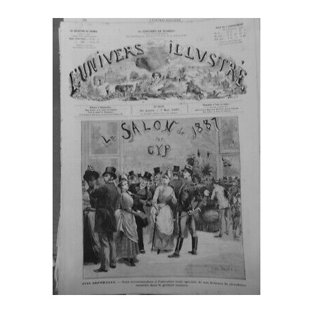 1887 UI GYP DRAMATURGE ECRIVAIN ROMANCIERE SALONNIERE