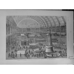 1881 PARIS EXPOSITION ELECTRICITE PALAIS INDUSTRIE POSTE TELEGRAPHE