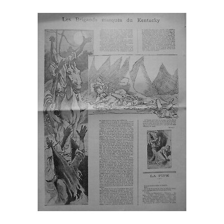 1901 KU KLUX KLAN BRIGANDS MASQUES KENTUCKY