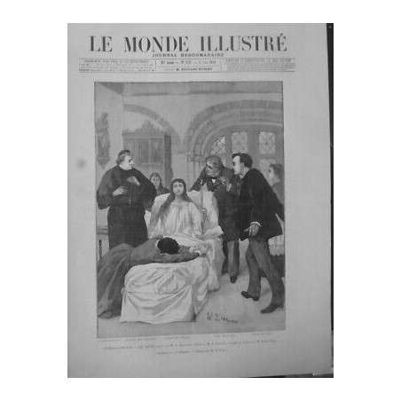 1891 OPERA COMIQUE LE REVE M.A.BRUNEAU INSPIRE ROMAN EMILE ZOLA DESSIN M.E. ZIER