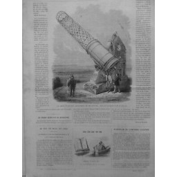 1869 UI ASTRONOMIE GRAND TELESCOPE EQUATORIAL MELBOURNE PHOTO HOWARD GRUBB