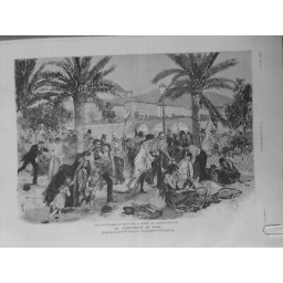 1887 TREMBLEMENT TERRE NICE SECOUSSE MARDI GRAS BLESSES