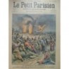 1906 PP CATASTROPHE COURRIERES POPULATION AFFOLEE PUITS FEU MAINTENUE GENDARMES