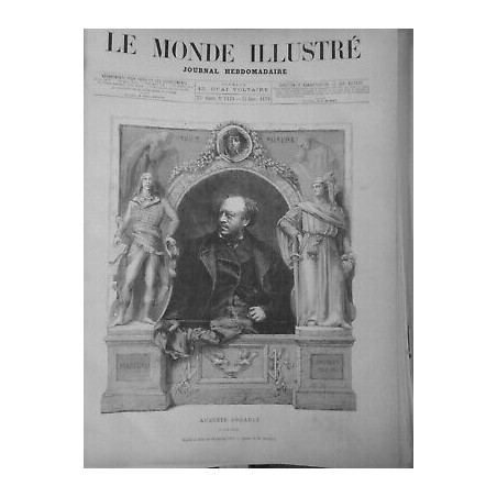 1879 SCULPTEUR AUGUSTE PREAULT PORTRAIT VIE OEUVRE