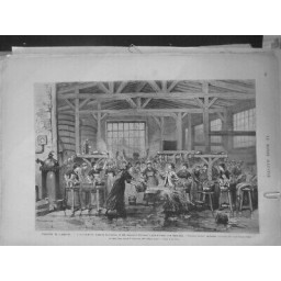 1879 THEATRE L ASSOMMOIR MM.BUSNACH GASTINEAU EMILE ZOLA 2ME TABLEAU LE LAVOIR