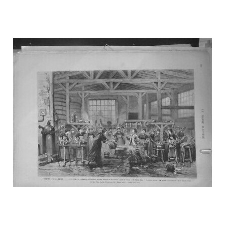 1879 THEATRE L ASSOMMOIR MM.BUSNACH GASTINEAU EMILE ZOLA 2ME TABLEAU LE LAVOIR