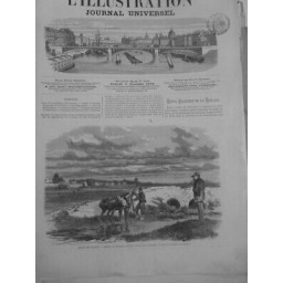 1870 BATAILLE DU BOURGET fort d'Aubervillie COURNEUVE SAINT DENIS 3 JOURNAUX