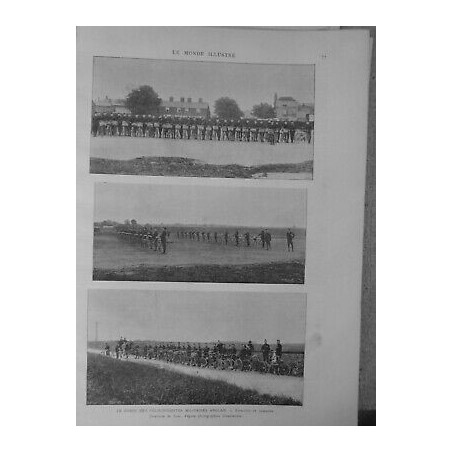 1891 VELOCYPEDISTE ARMEE ANGLAIS CORPS MILITAIRE