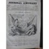 1857 JOURNAL AMUSANT FARNIENTE LA CAMPAGNE LECTURE ENDORMISSEMENT PAR MARCELIN