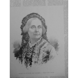 1889 FI MADAME DUCHESSE GALLIERA DESSIN M THADEE