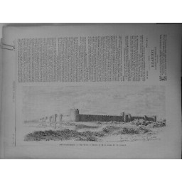 1889 FI AIGUES MORTES VUE NOD OUEST DESSIN COMTE H GOURCY