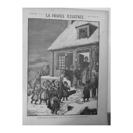 1889 EPIPHANIE NORMANDIE DESSIN M J BEUZON