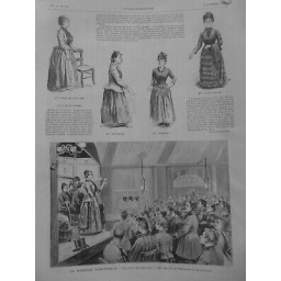 1889 PERSONNALITE CLUB FEMMES MME.ASTIE DE VALSAYRE MME.BOULANGER MME.NORMAND